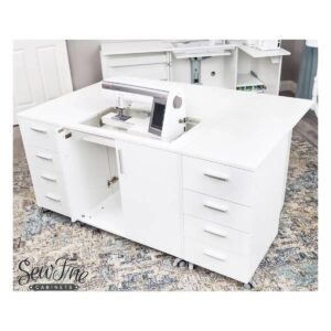 Sew Fine Hideaway Deluxe Cabinet with Caddy main product image with logo