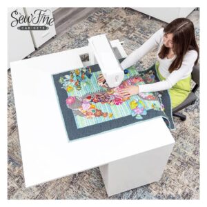 Sew Fine Hideaway Deluxe Cabinet main product image with logo