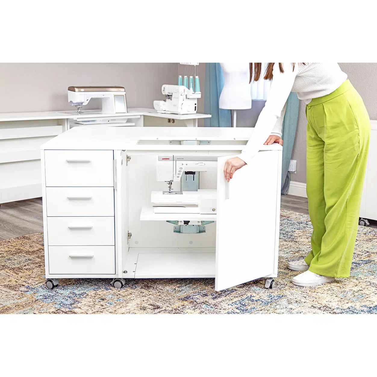 Hideaway Deluxe Sewing Cabinet With