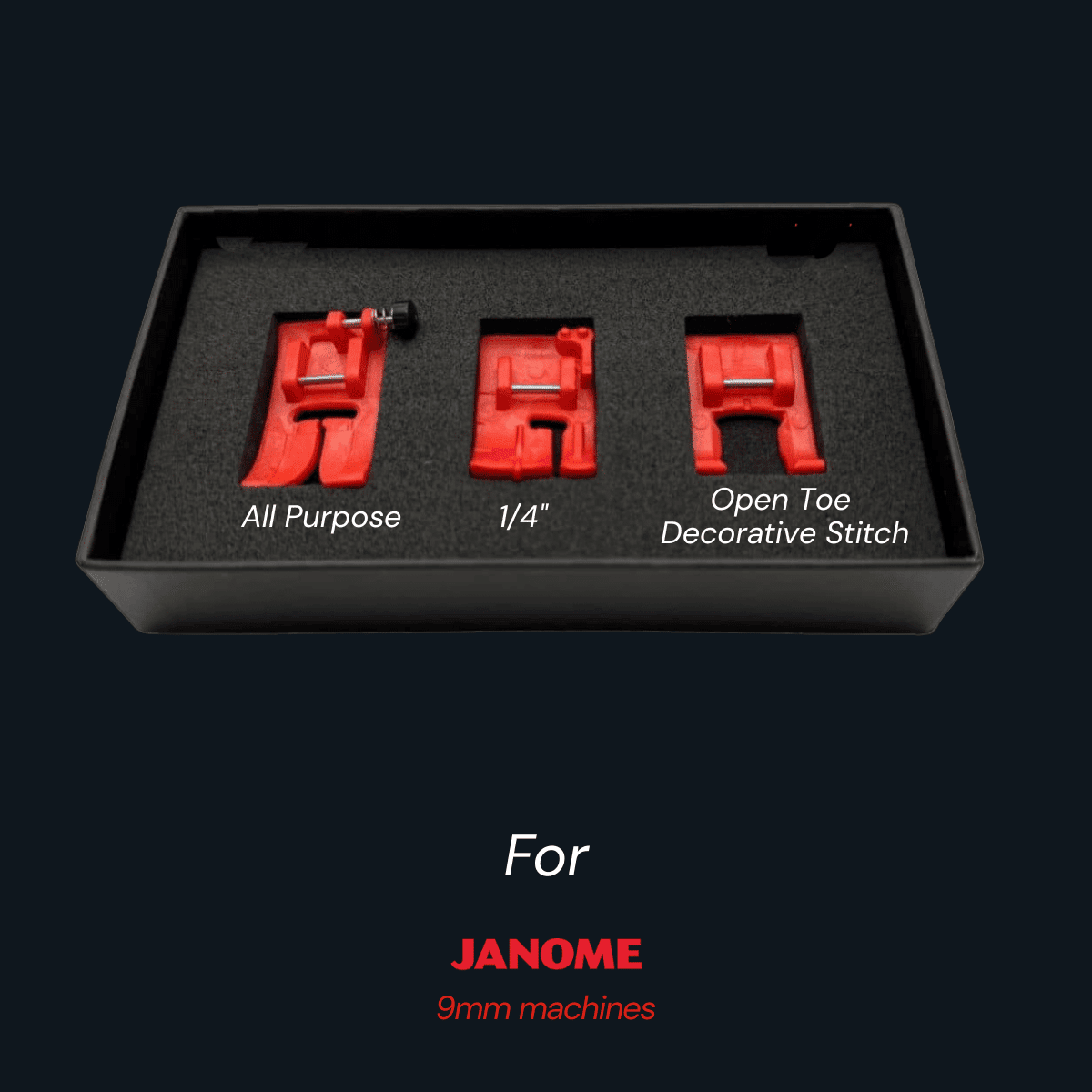 SewFine UltraT Pro Foot Set for Janome 9mm machines