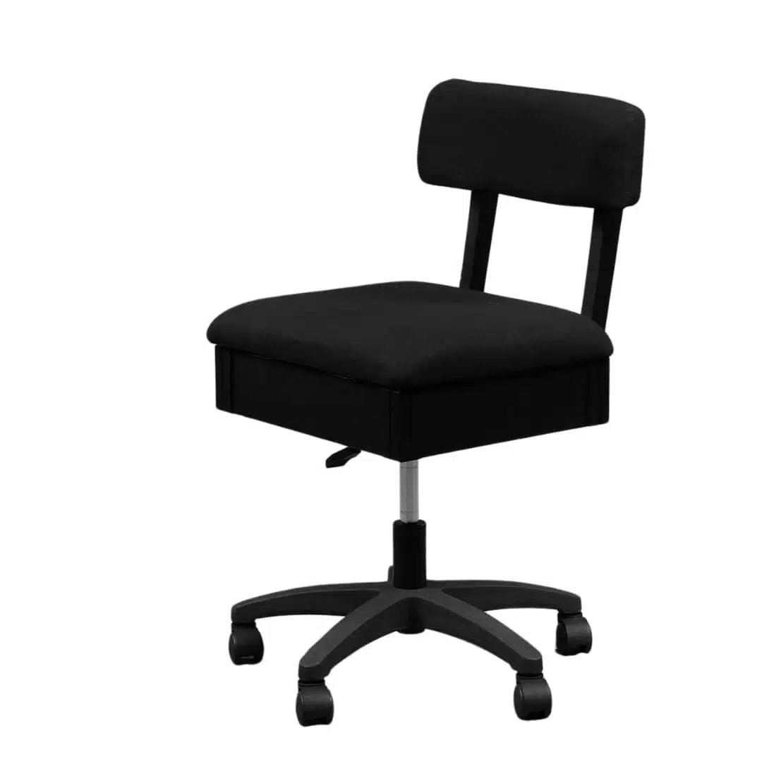 SewFine Sewing Chair – Midnight Black - sewingcabinets.com