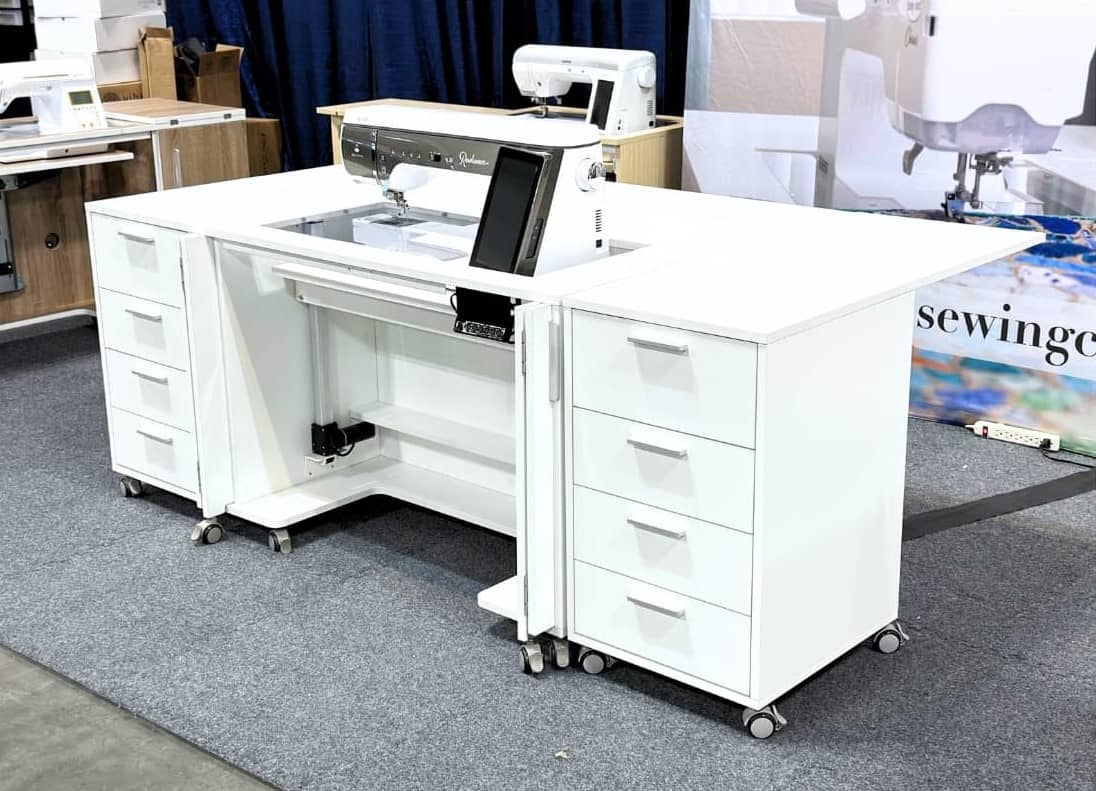 SewFine Hideaway Deluxe XL with Caddy XL, leafs up