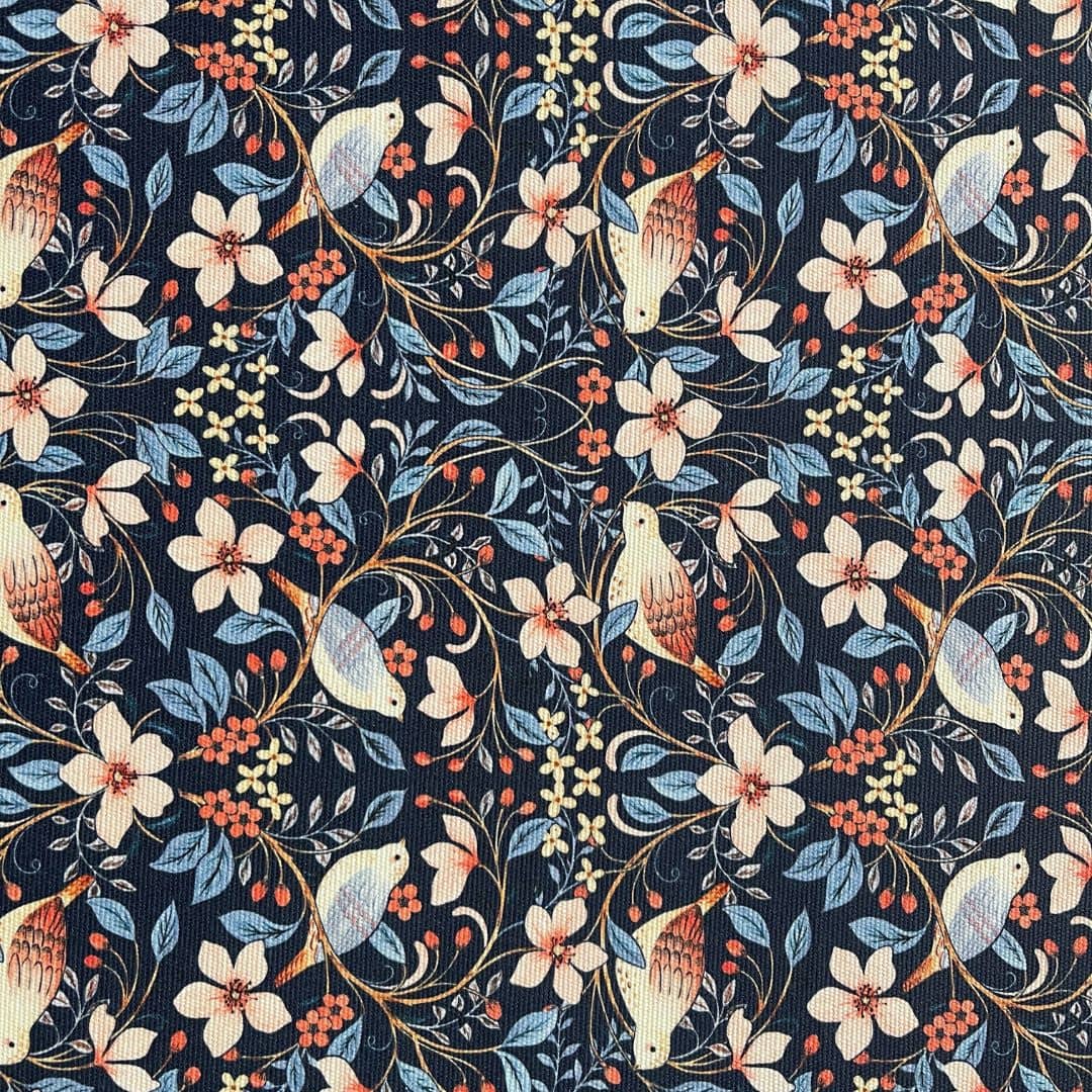 SewFine Sewing Chair Bird Floral swatch