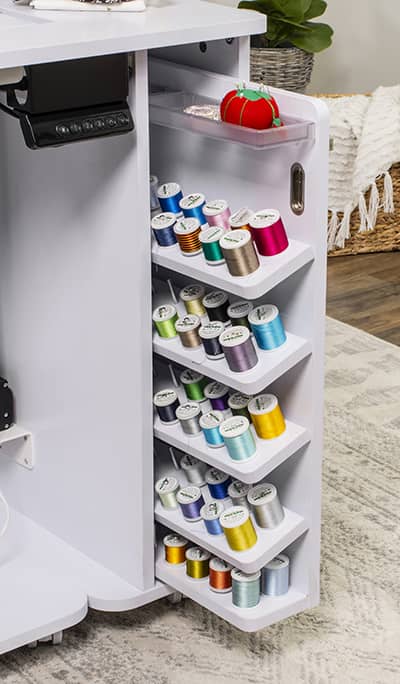 Koala All-In-One Embroidery Studio thread closet
