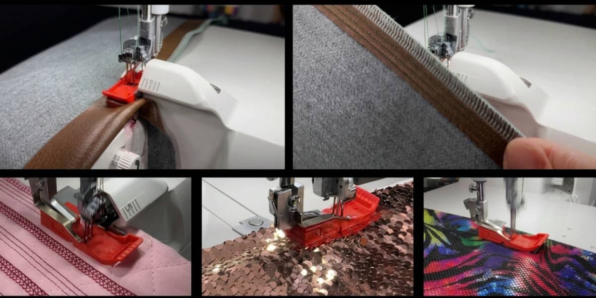 Ultra T Serger Foot Fabric Comparison