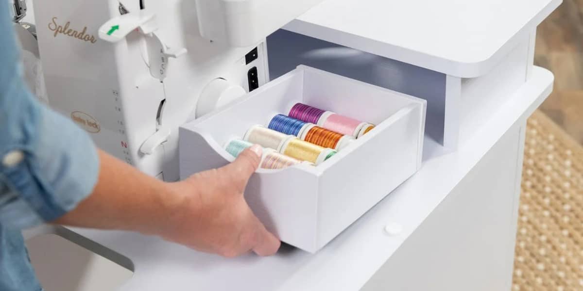 Koala Serger Studio Version 2 floating storage drawer